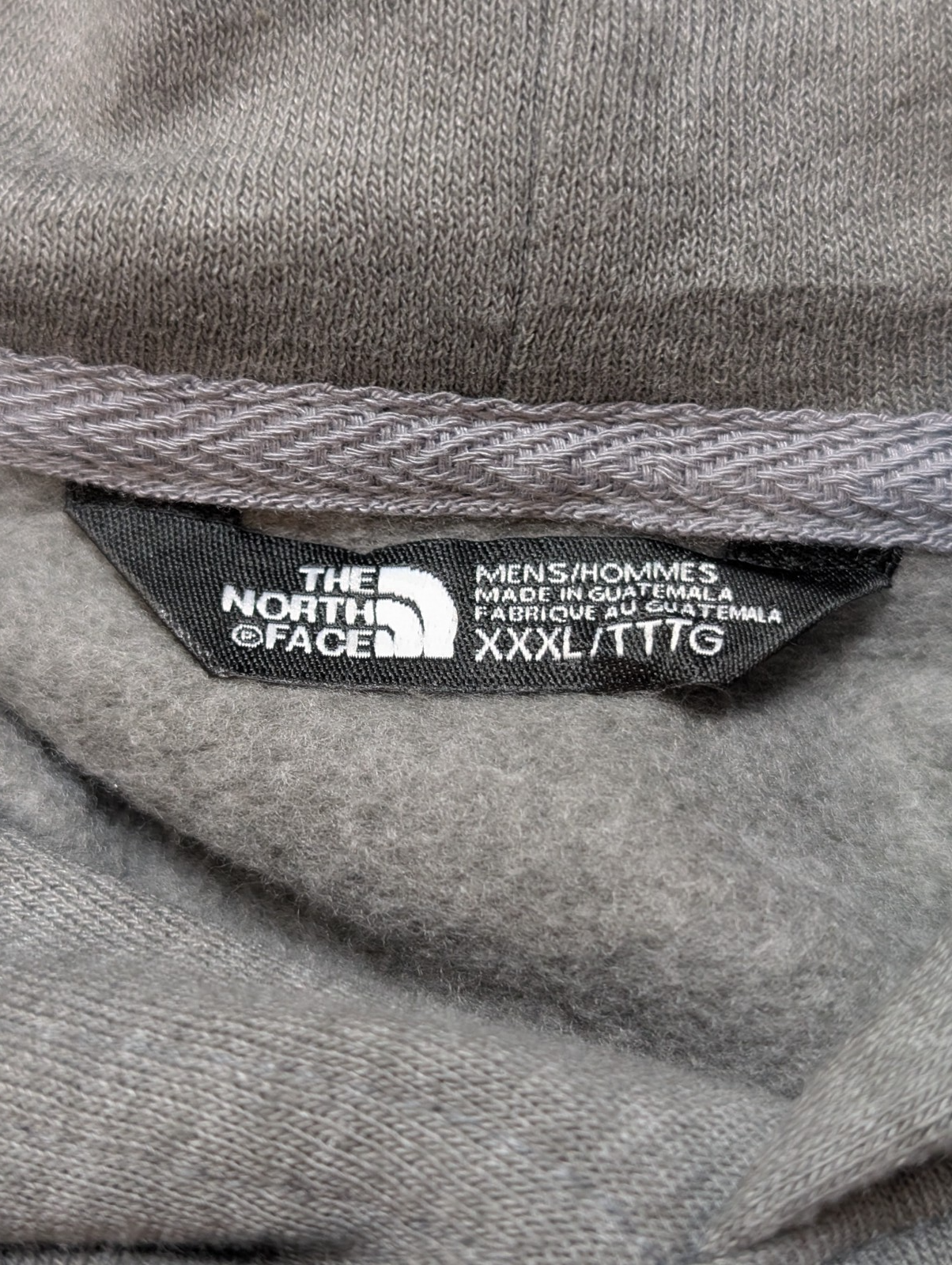 The North Face Sweat Capuche Gris Homme 3XL - Broderies Diamond Spring & Wanzek