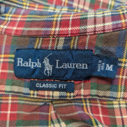 CHEMISE Ralph Lauren homme M Classic Fit ROUGE carreaux hiver
