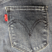 Jean Levi's Femme Bleu Denim Ultra Stretch W25 T34 36 Authentique