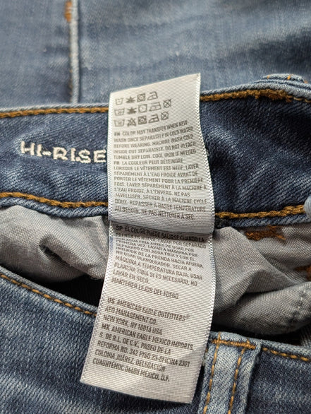JEAN Fille AMERICAN EAGLE Taille XXS (0 US) Hi-Rise Jegging Super Stretch Slim