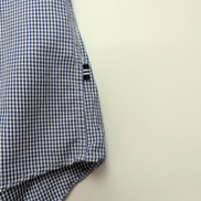 Chemise Nautica XL Col Mao Bleu Carreaux Manches court Sans Repassage