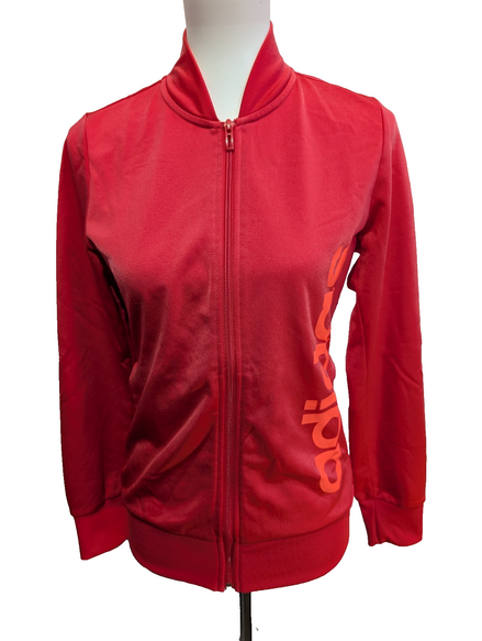 Veste Adidas Rose Femme Taille XS / 14-15 ans Sportswear Training Zippée - BEG