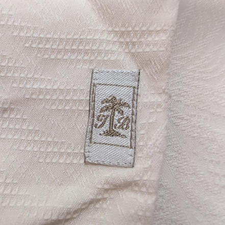 Chemise Hawaïenne Tommy Bahama Soie S Blanc Feuillage Gaufré Manches Courtes