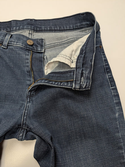 Jean Levi's Femme Bleu Denim Ultra Stretch W25 T34 36 Authentique