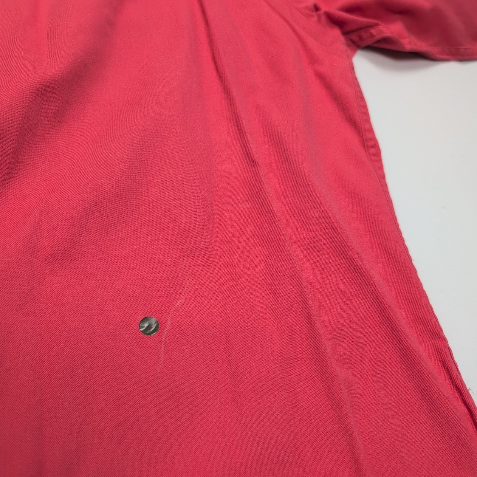 Chemise Ralph Lauren Blaire L Rouge Shirt Button Down Coton Logo Bleu Marine