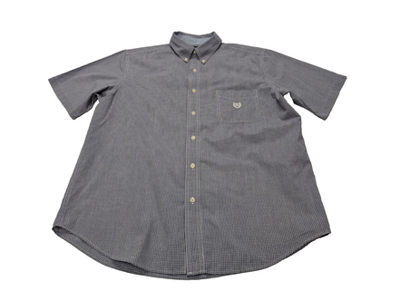 Chemise Chaps manches courtes petits carreaux taille XL #262msch