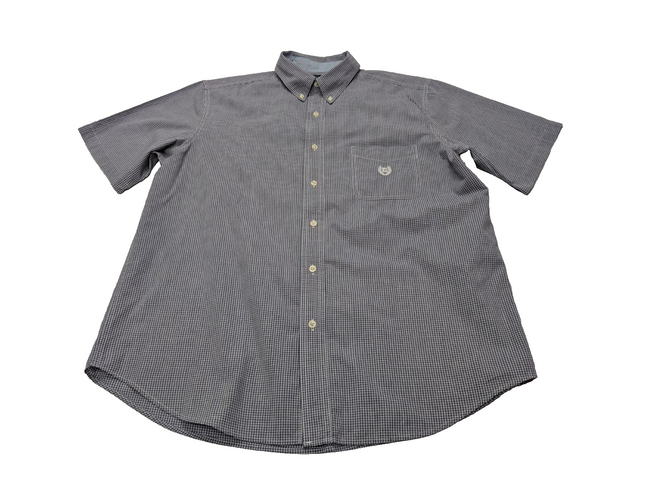 Chemise Chaps manches courtes petits carreaux taille XL #262msch