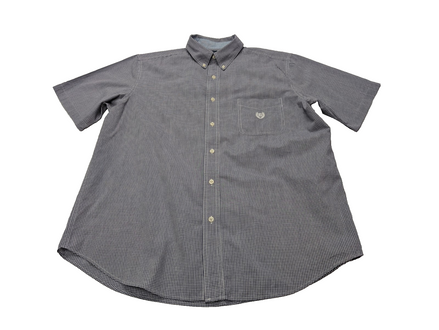 Chemise Chaps manches courtes petits carreaux taille XL #262msch