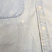 Chemise Harley Davidson 3XL jean denim bleu manches courtes 2 poches