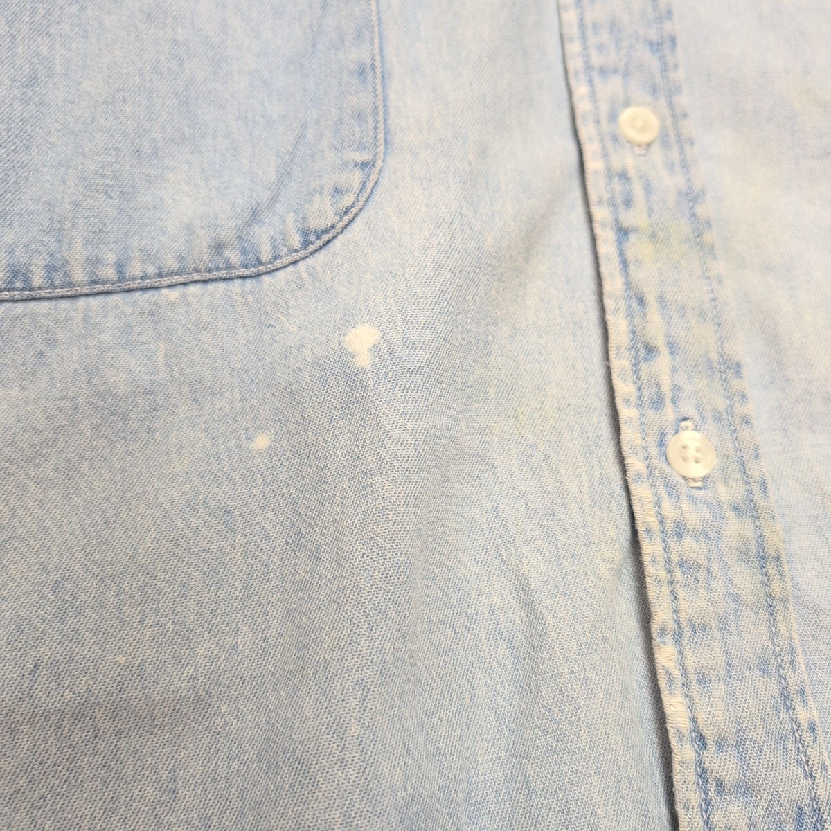 Chemise Harley Davidson 3XL jean denim bleu manches courtes 2 poches