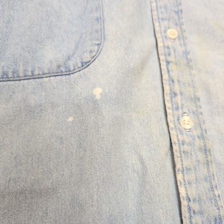 Chemise Harley Davidson 3XL jean denim bleu manches courtes 2 poches