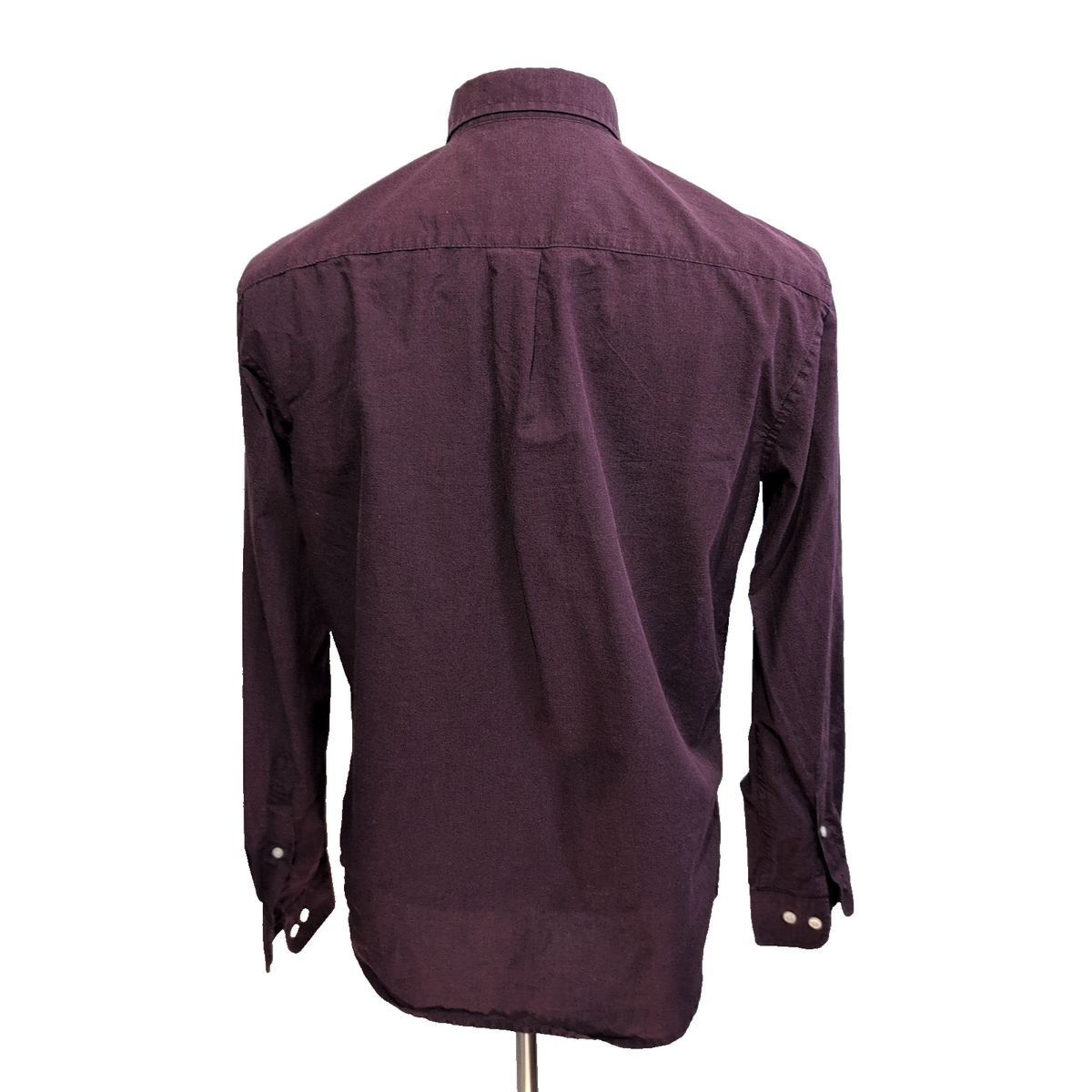 Chemise U.S. Polo Assn M Bordeaux Uni Slim Fit Logo Brodé Poche Coton