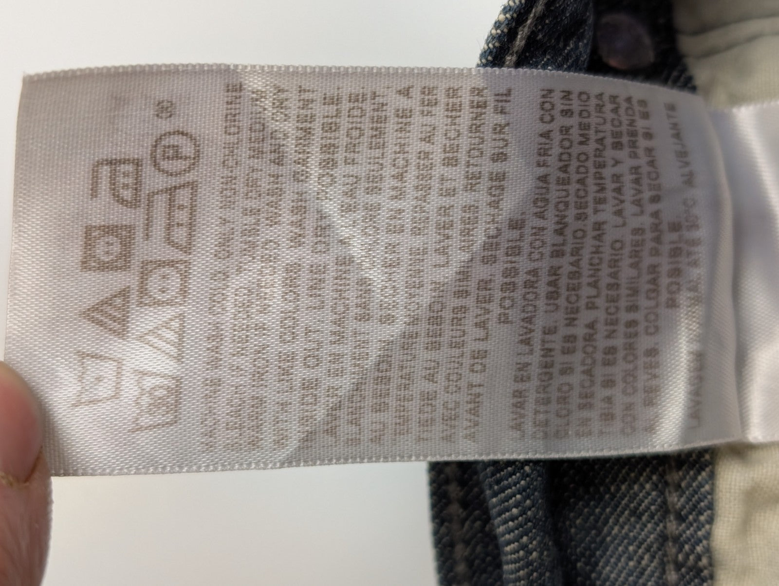 Jean Levi's 514 Homme Vintage Bleu Foncé W36 L32 Denim Poche Arrière Rabat