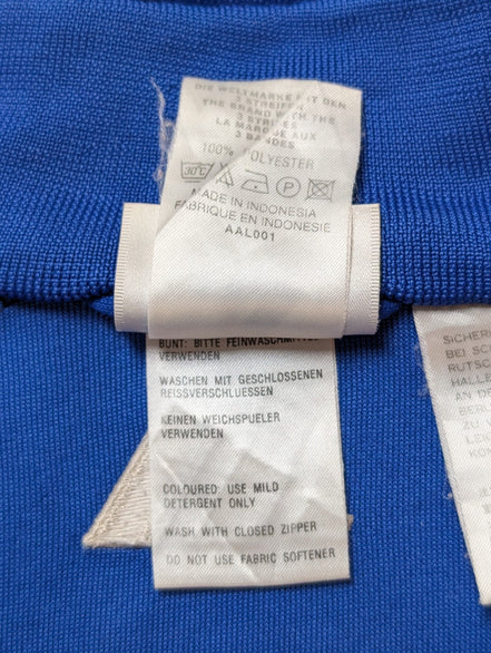 Veste de survêtement Adidas Bleue Taille XL (Mesures réelles)