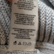 Pull Calvin Klein Col Rond Gris Clair Manches 3/4 Ficelées - Taille M