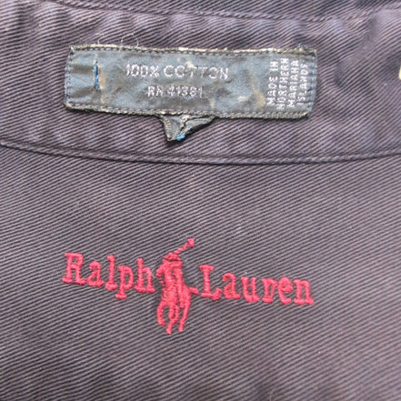Chemise Ralph Lauren Blair XXL Violet Vintage Manches Longues