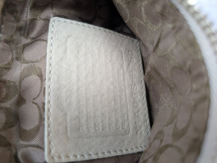 Sac bandoulière Coach cuir blanc cassé crème crossbody