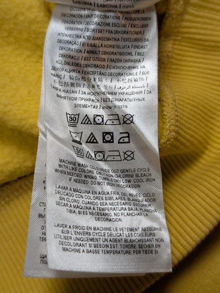 Sweat à capuche Guess Originals Jaune Grands Logos Taille M