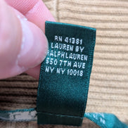 Pull LAUREN Ralph Lauren XL beige camel col V bouton doré maille côtelée