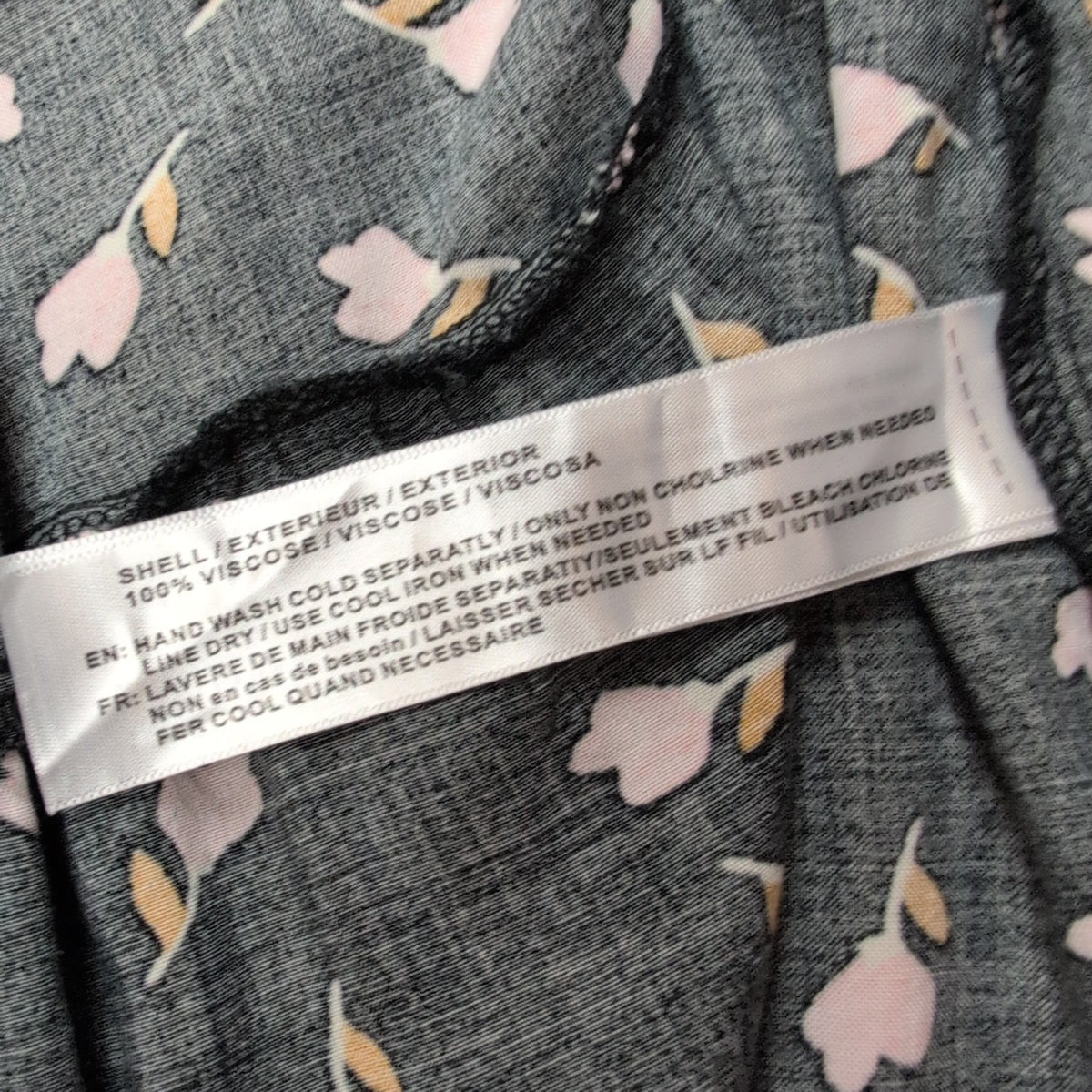 Robe d'été Femme M Noire Fleurie Viscose Bretelles Fines Réglables