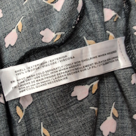 Robe d'été Femme M Noire Fleurie Viscose Bretelles Fines Réglables