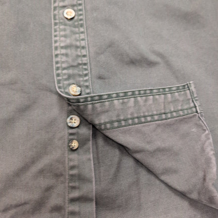 Chemise Carhartt XL Vert Foncé 100% Coton 2 Poches Workwear Vintage