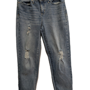Jean Levi's Denizen Femme Bleu Clair Stretch Rock Troué Ourlet T34 W28
