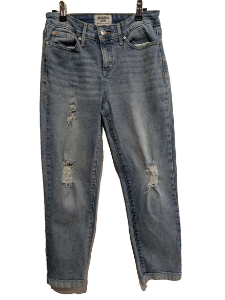 Jean Levi's Denizen Femme Bleu Clair Stretch Rock Troué Ourlet T34 W28