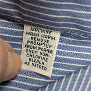 Chemise Ralph Lauren Manches Longues Yarmouth Rayures Bleu Blanc L