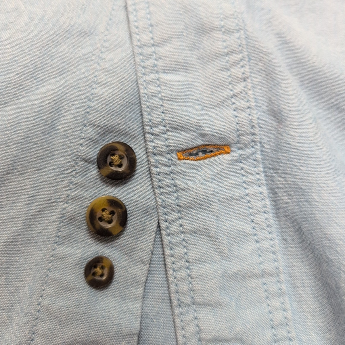 Chemise Carhartt 2XL Tall bleu clair Relaxed Fit coton workwear