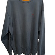 Sweat Polo Ralph Lauren XL XXL bleu marine logo rouge brodé col rond
