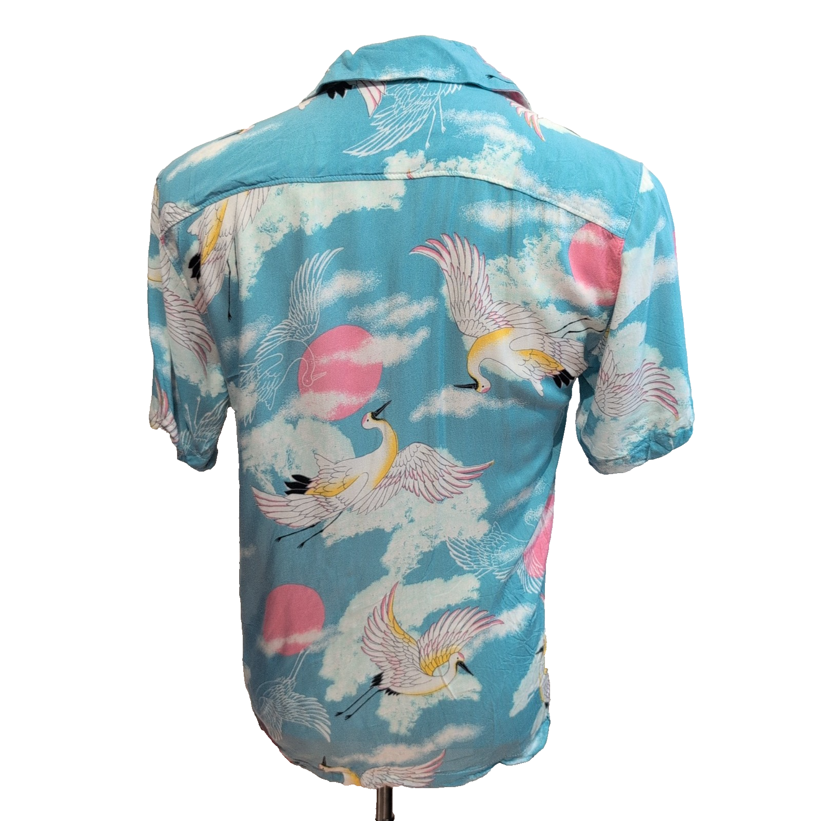 Chemise Hawaïenne No Boundaries Rayonne Bleu Nuages XS Tropical