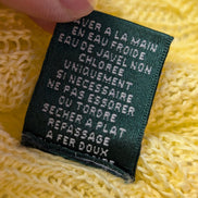 Pull femme LAUREN Ralph Lauren 100% lin jaune col V torsadé taille XL