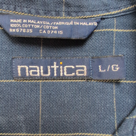 Chemise Nautica Manches Courtes à carreaux Bleu Marine - Taille L / XL