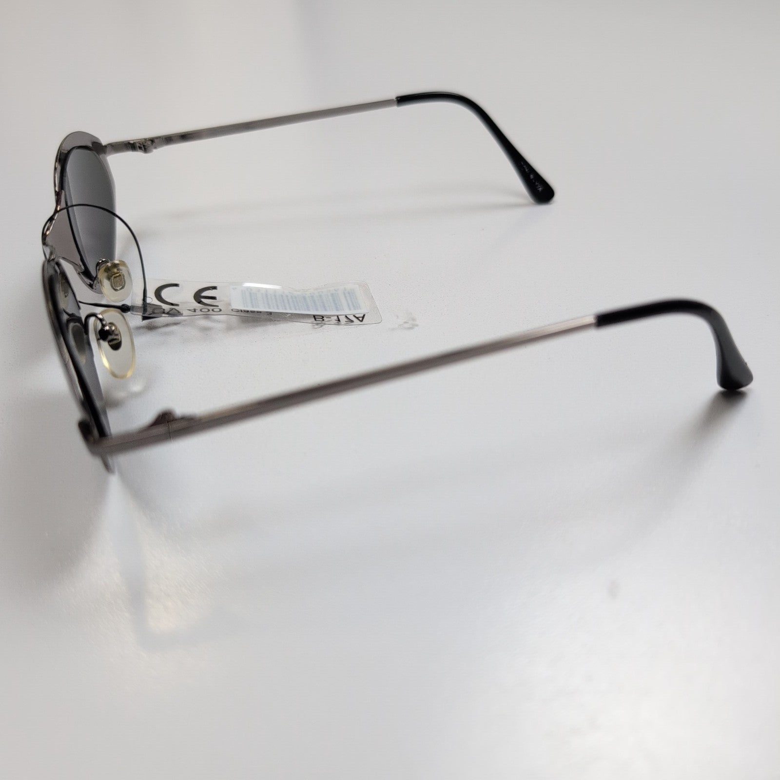 Lunettes de soleil Y2K Minimaliste Chic Branches Fines Métal argenté