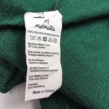 Gilet Long Femme Modasina Taille 54 Vert Foncé Ouvert Style Kimono Neuf