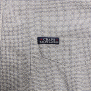 Chemise Chaps Ralph Lauren L carreaux blanc gris shirt button down
