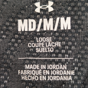 T-shirt de Sport Under Armour Col V Motifs Noir & Gris Femme Taille M