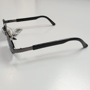 Lunettes de soleil Y2K Rétro Chic Ovales Branches Larges noir brillant
