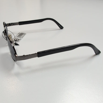 Lunettes de soleil Y2K Rétro Chic Ovales Branches Larges noir brillant