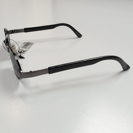Lunettes de soleil Y2K Rétro Chic Ovales Branches Larges noir brillant