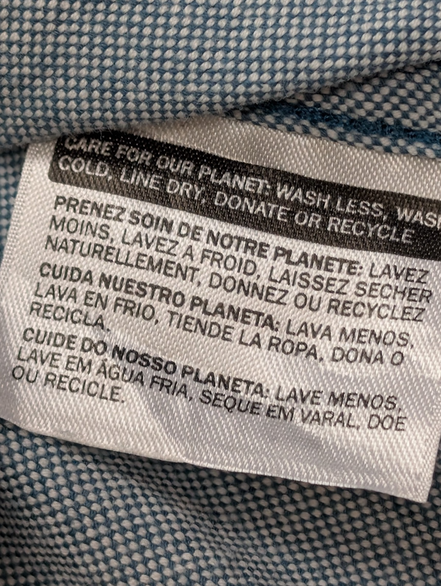Chemise LEVI'S Flanelle XXL Vtg Coton Vert Pâle/Bleu Coupe Moderne
