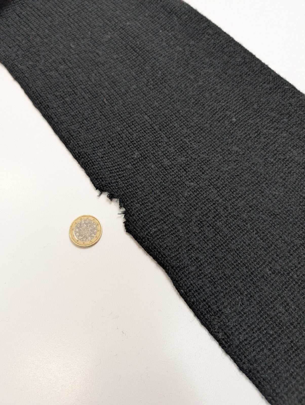 Écharpe Polo Ralph Lauren 100% Laine Mérinos Noire Logo Marron