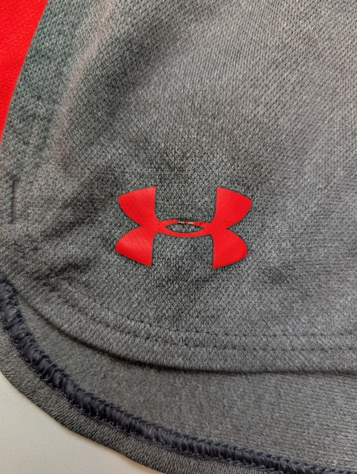 Short Under Armour HeatGear Gris & Orange Fluo - Femme Taille S