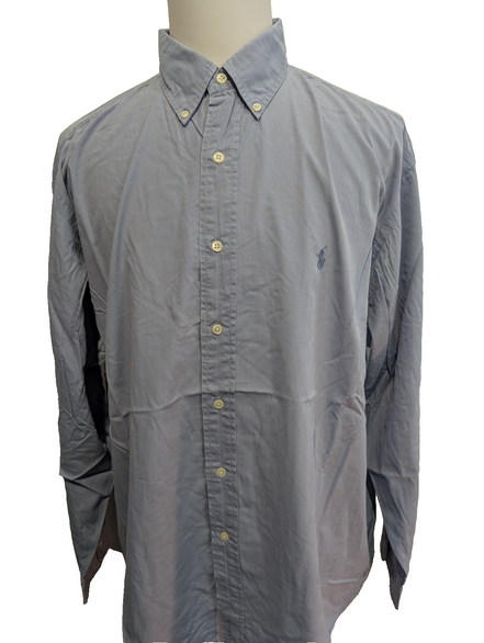 CHEMISE POLO Ralph Lauren homme XXL Classic Bleu Zinc défaut 💨