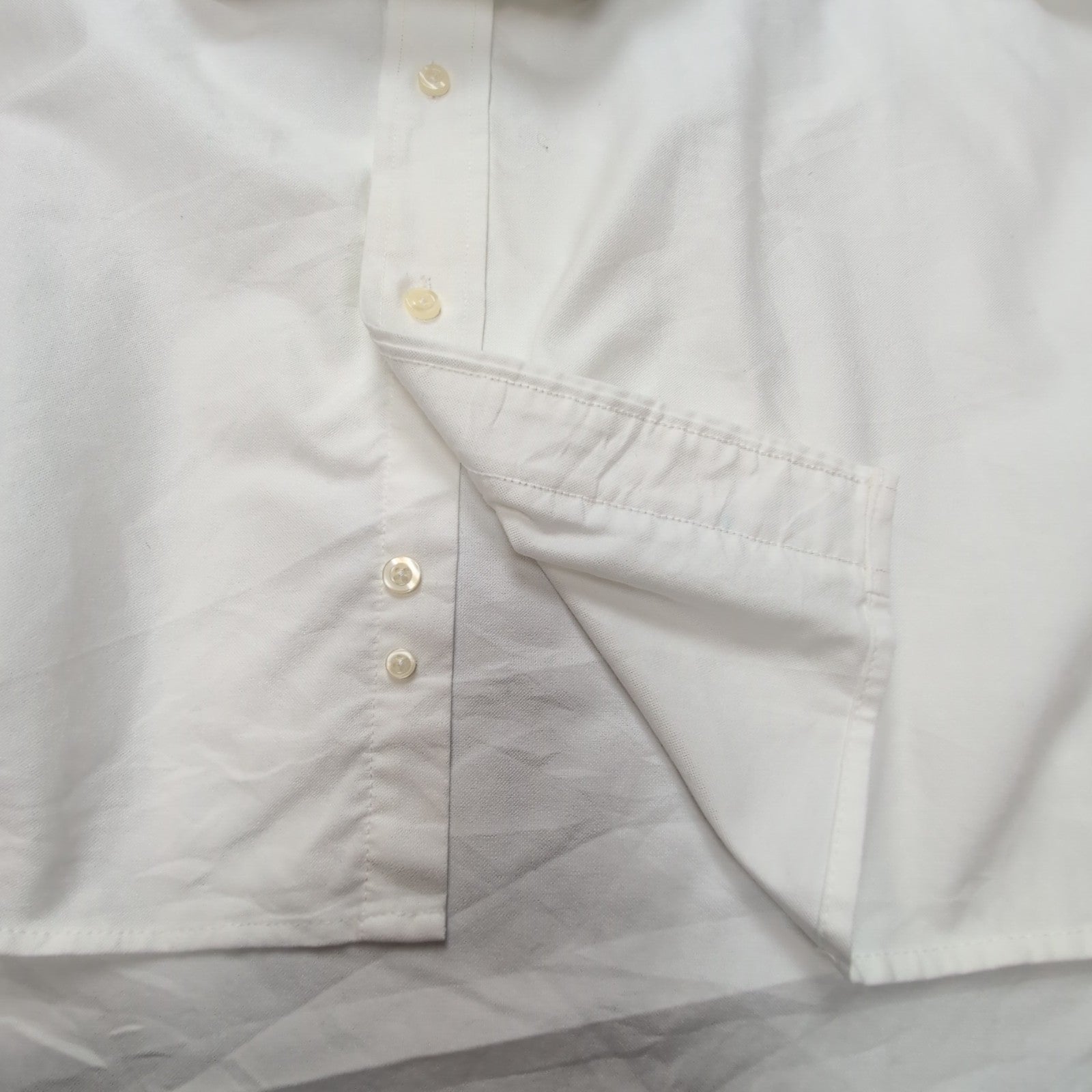 Chemise CHAPS Homme XL/XXL Blanche Manches Longues Matière Oxford