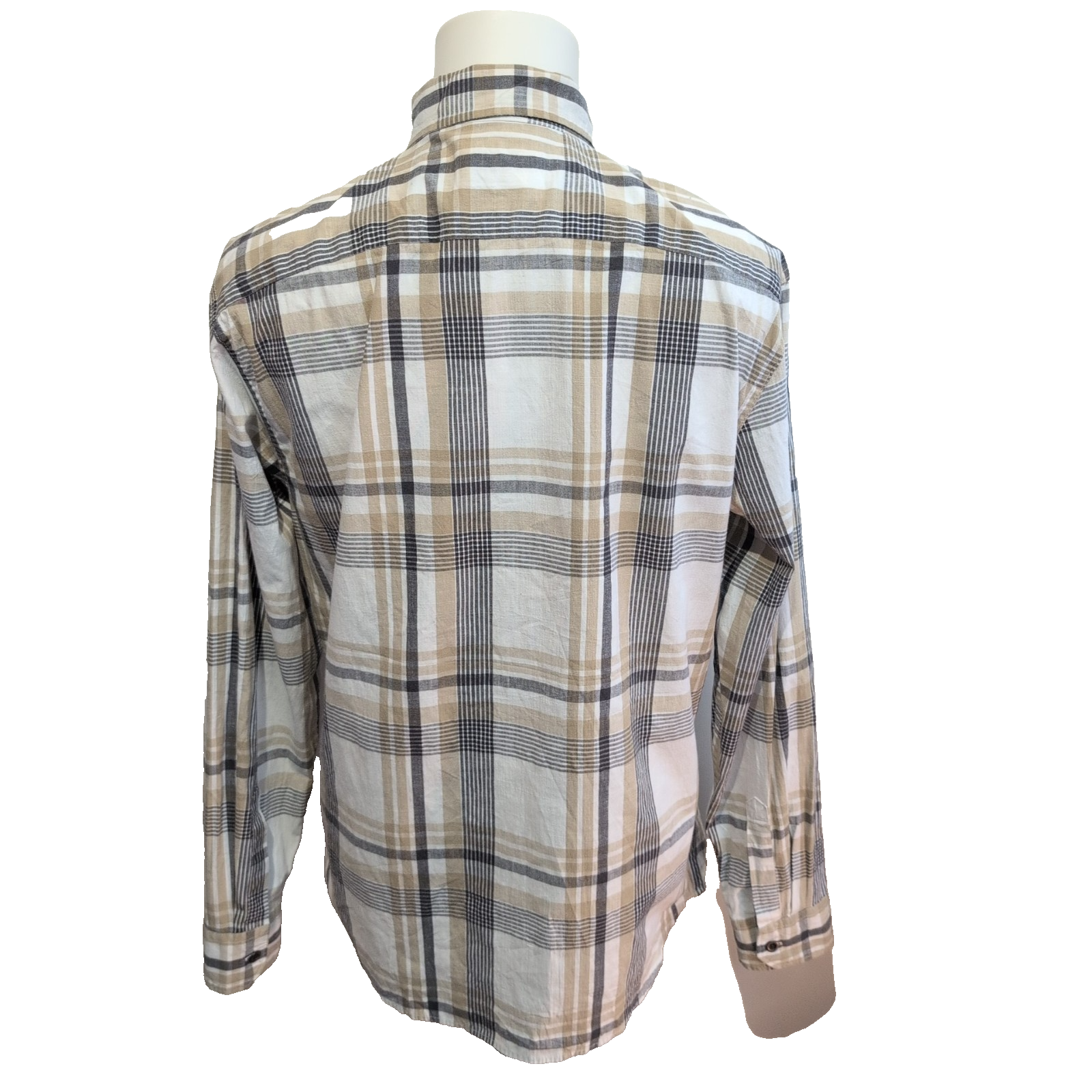 Chemise Wrangler Western Stretch Manches Longues à Carreaux avec Poches Taille L