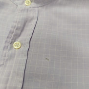 Chemise Polo Ralph Lauren Shirt L XL Andrew Lila Micro-Carreaux Col Mao Officier