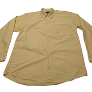 Chemise Ralph Lauren jaune uni logo jaune avec poche taille L #2104