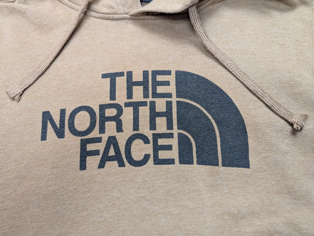 The North Face Sweat à Capuche Marron Logo Noir - Taille M Homme